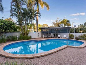 A heated pool