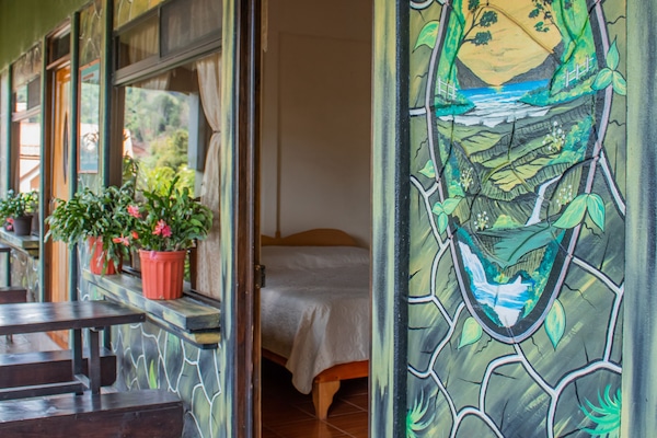 Double Room, Non Smoking, Garden View | Desk, laptop workspace, blackout drapes, iron/ironing board