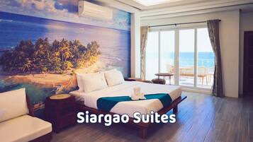 Executive Studio Suite, 1 Bedroom, Balcony, Sea View | Individually decorated, soundproofing, free WiFi, bed sheets