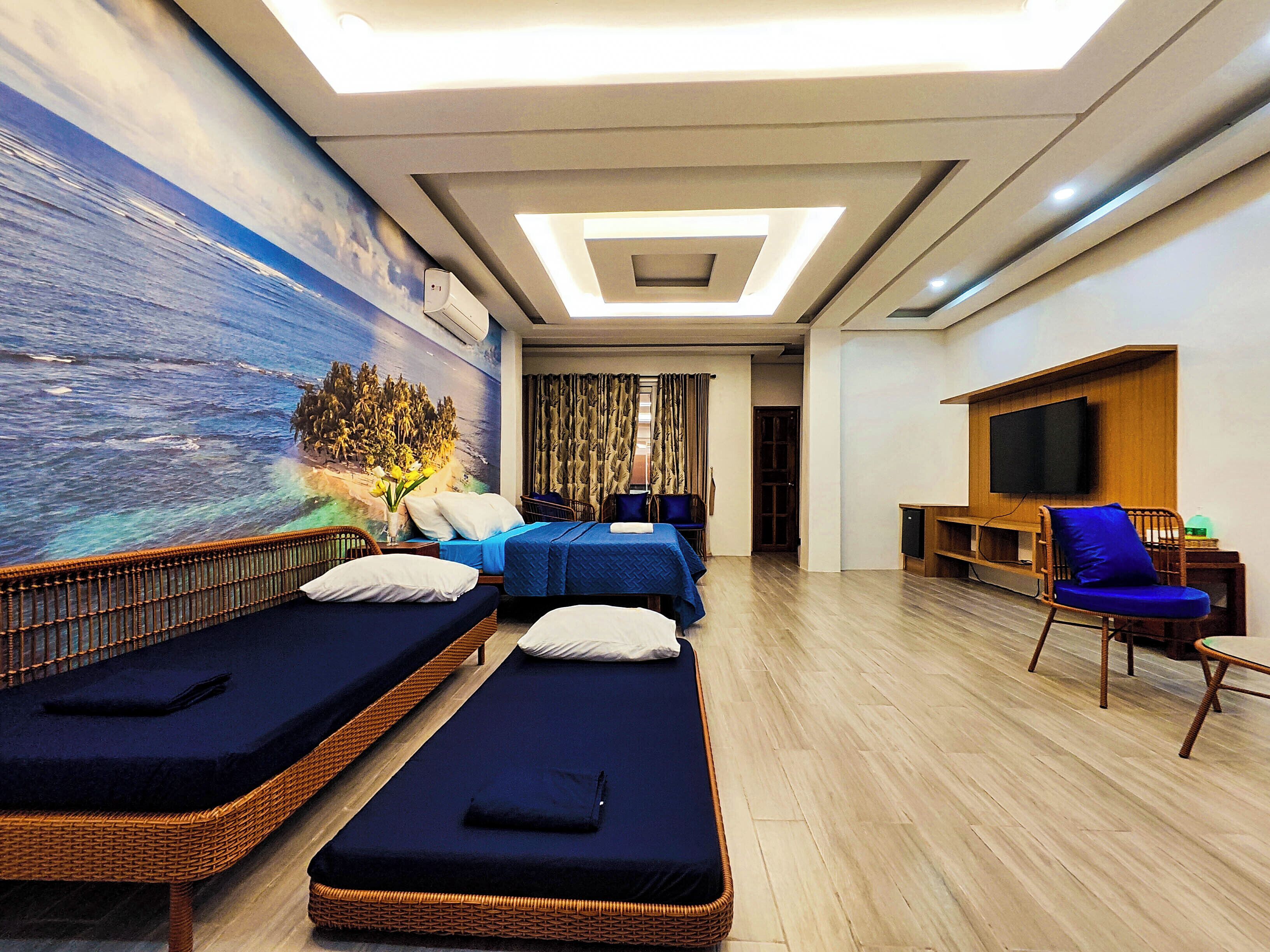 Suite estudio ejecutiva, 1 habitación, balcón, vista al mar | Decoración personalizada, insonorización, wifi gratis y ropa de cama 