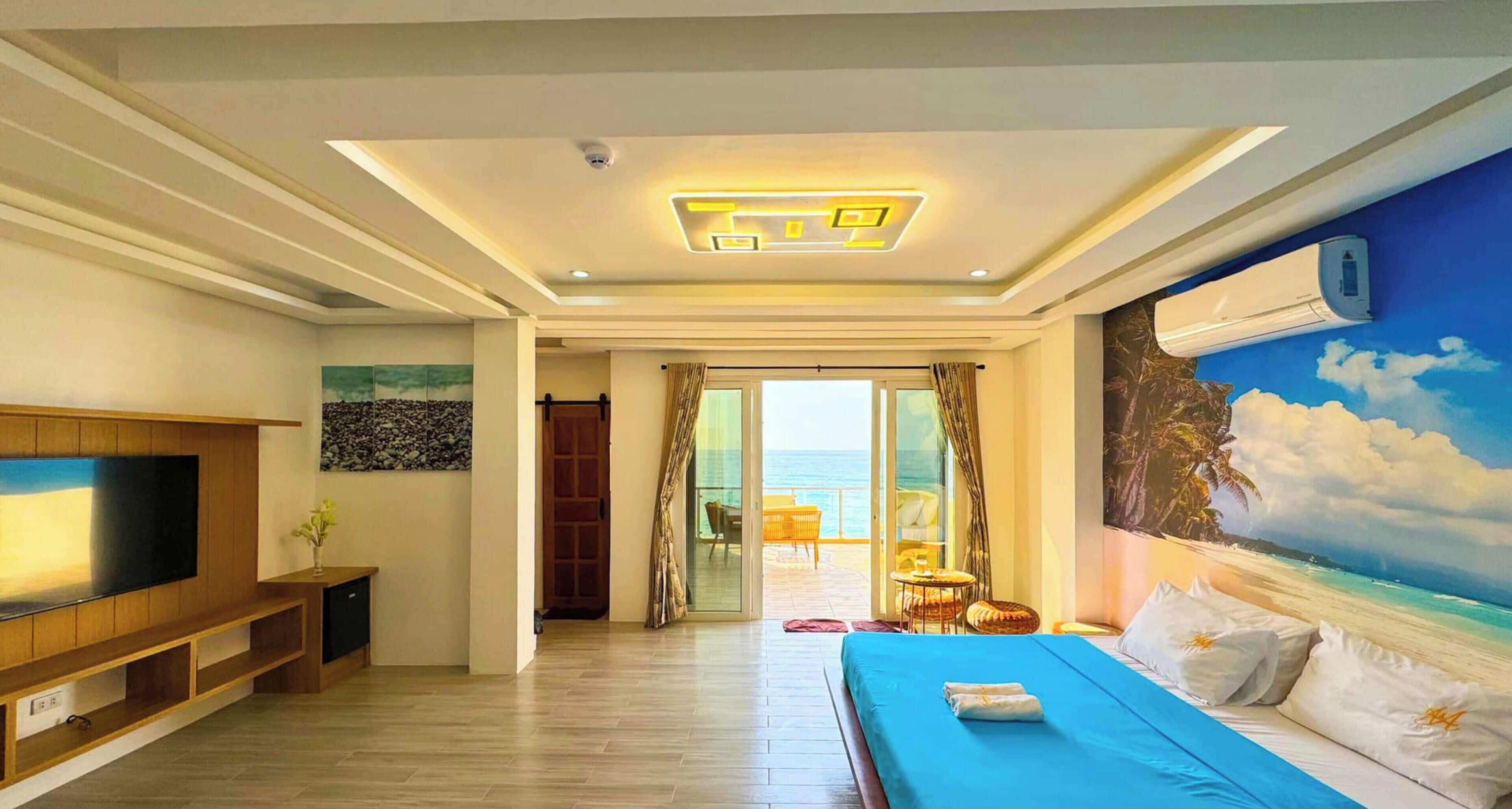 Suite studio exécutive, 1 chambre, balcon, vue sur la mer | Décor unique, système d’insonorisation, accès au Wi-Fi (inclus)