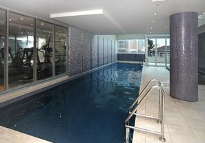 Indoor pool, a heated pool