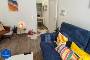 Departamento, 1 cama King size y sofá cama | Sala de estar