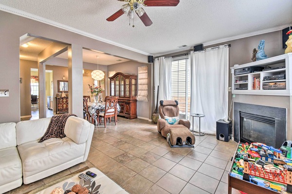 Living Room | Fireplace | Smart TV | Toys | Books | Board Games | Surround Sound