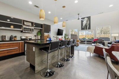 Steps to Dickies Arena + Outdoor Patio