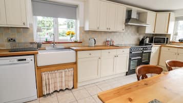 Fridge, dishwasher, electric kettle, toaster