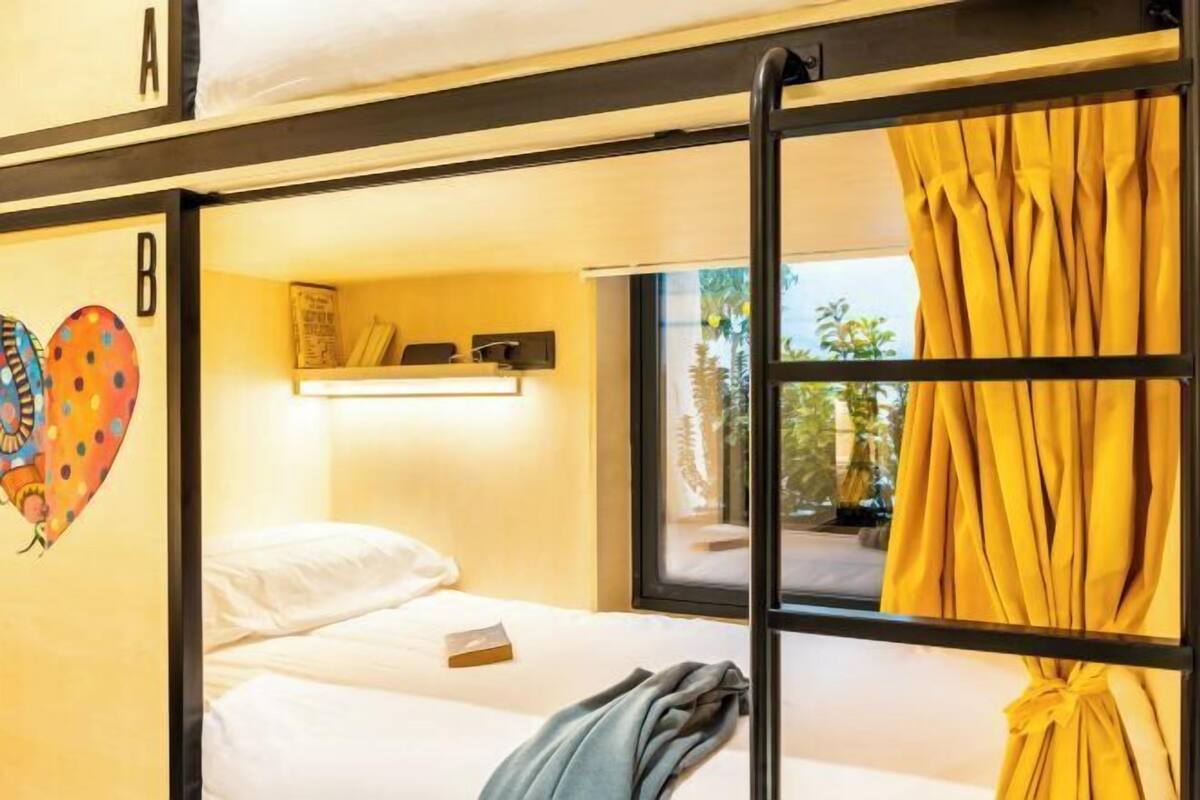 Blackout drapes, soundproofing, WiFi (free), bed sheets