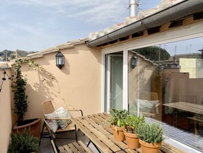 Outdoor dining - Amazing penthouse with terrace in Trastevere (Roma)