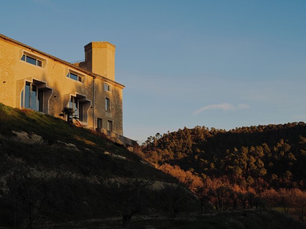 Front of property – evening/night
