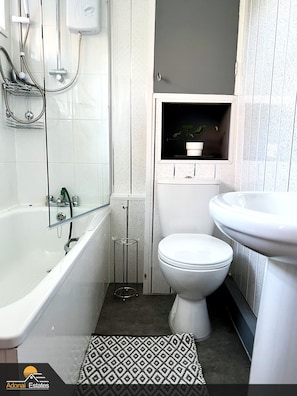 Deluxe-lejlighed - privat badeværelse | Badeværelse