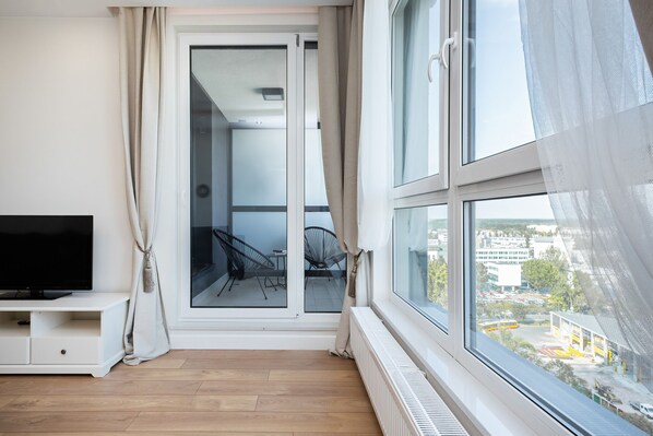 Apartment, 1 Bedroom, Balcony, River View | Living room - Apartment Rodziewiczówny by Renters (Warsaw)