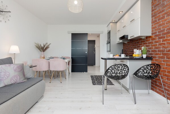 1 habitación y ropa de cama