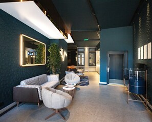 Coin salon dans le hall