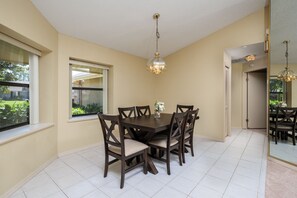 House, Multiple Beds, Pool Access, Pool View | Dining - Dolphin Dream (Palm Coast)