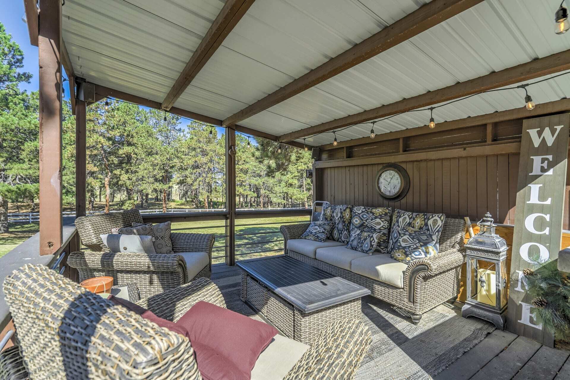 Farmhouse | Entertaining Deck | Forest Serenity
