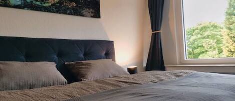 1 bedroom, iron/ironing board, travel crib, free WiFi