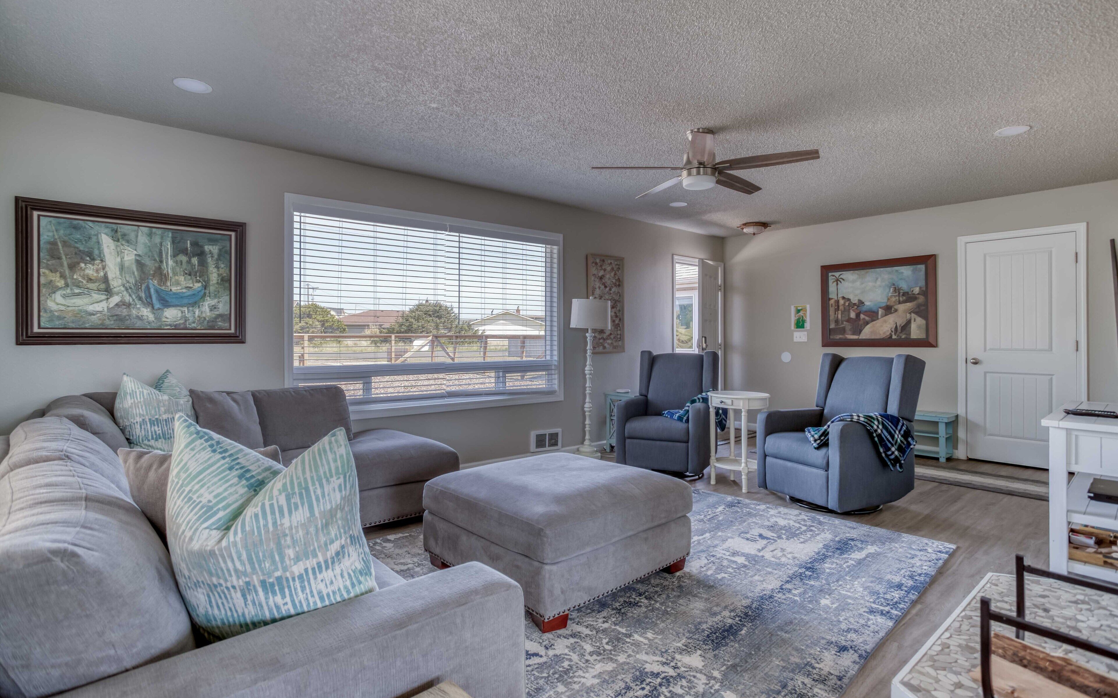 Dreamy, Updated Charmer has Large Fenced Yard, Waterfront Deck Along Waldport Sl