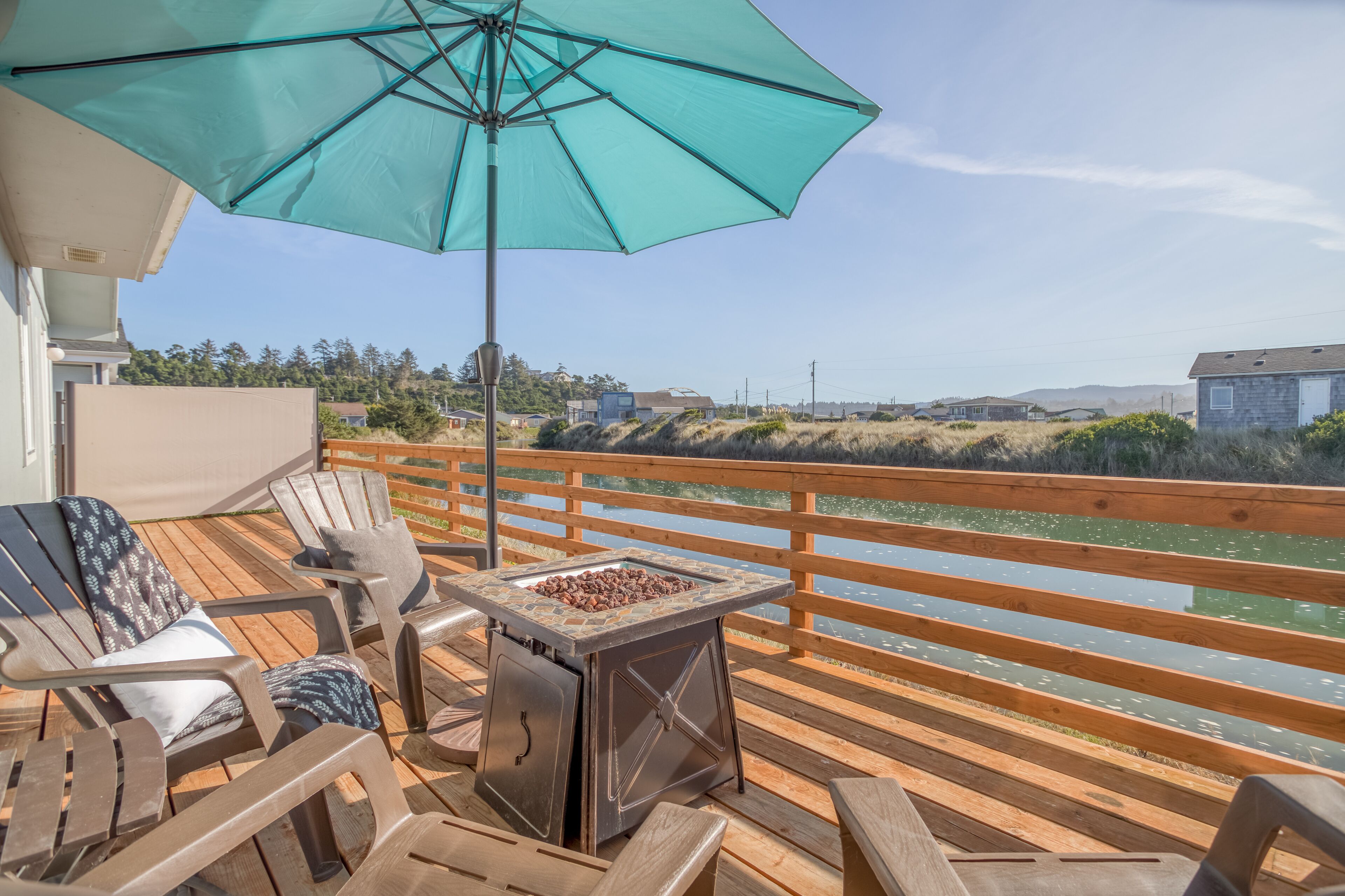 Dreamy, Updated Charmer has Large Fenced Yard, Waterfront Deck Along Waldport Sl