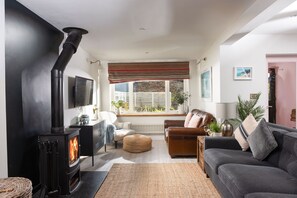 TV connectée, cheminée