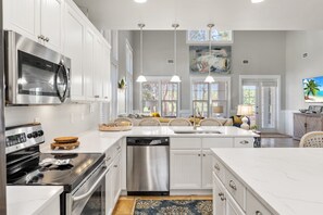 Oven, stovetop, dishwasher, toaster