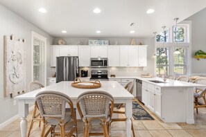 Oven, stovetop, dishwasher, toaster