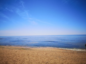 Vlak bij het strand