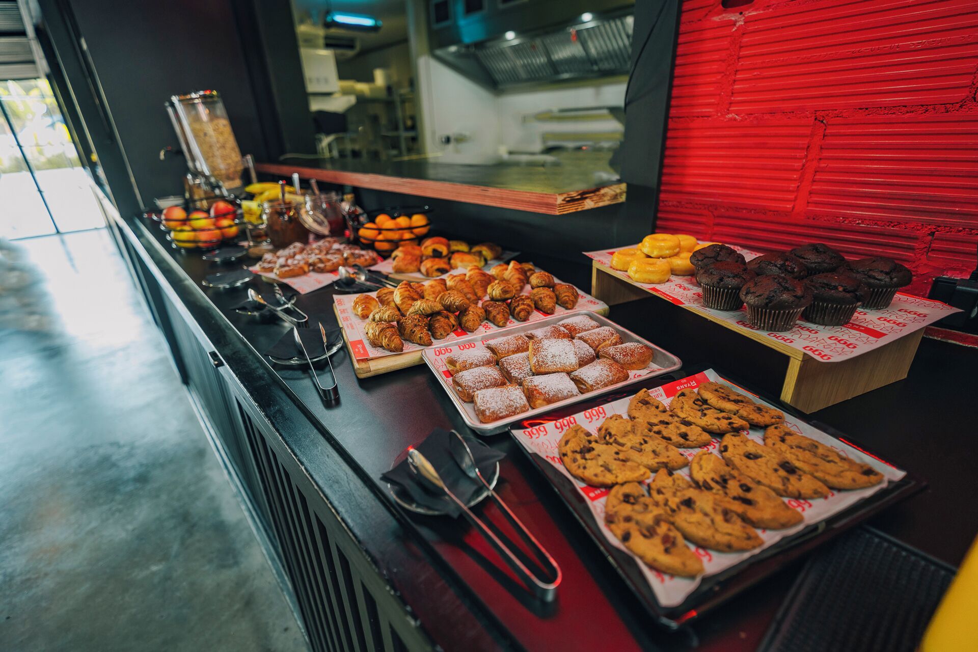 Daily buffet breakfast for a fee