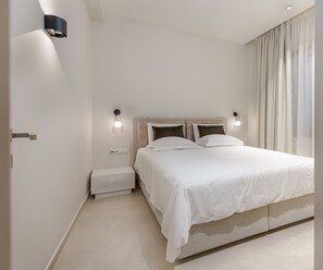 1 slaapkamer, een kluis op de kamer, geluiddichte muren