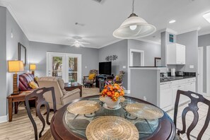 Smart TV, DVD player, books