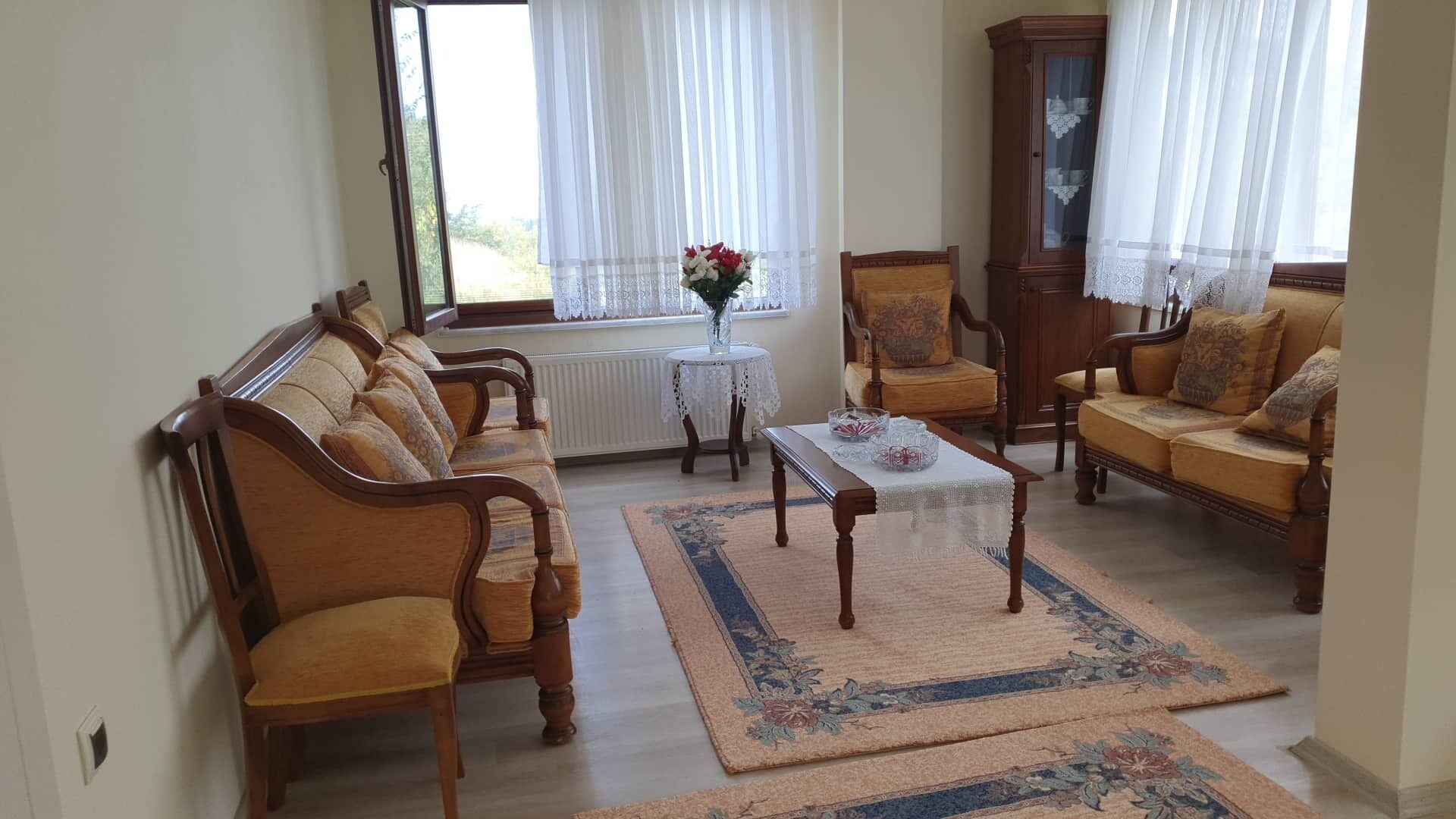 country house in the mountains - 5 min from town .