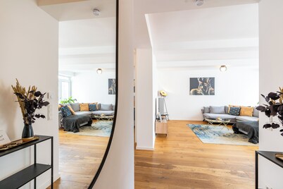 Golden Loft - 92qm, zentral & ruhig, Messe/HBF n