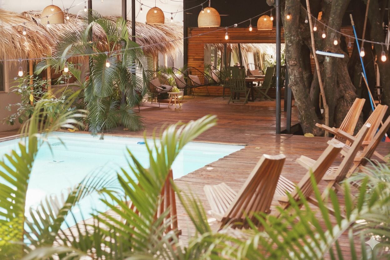 Vista frontal de la propiedad