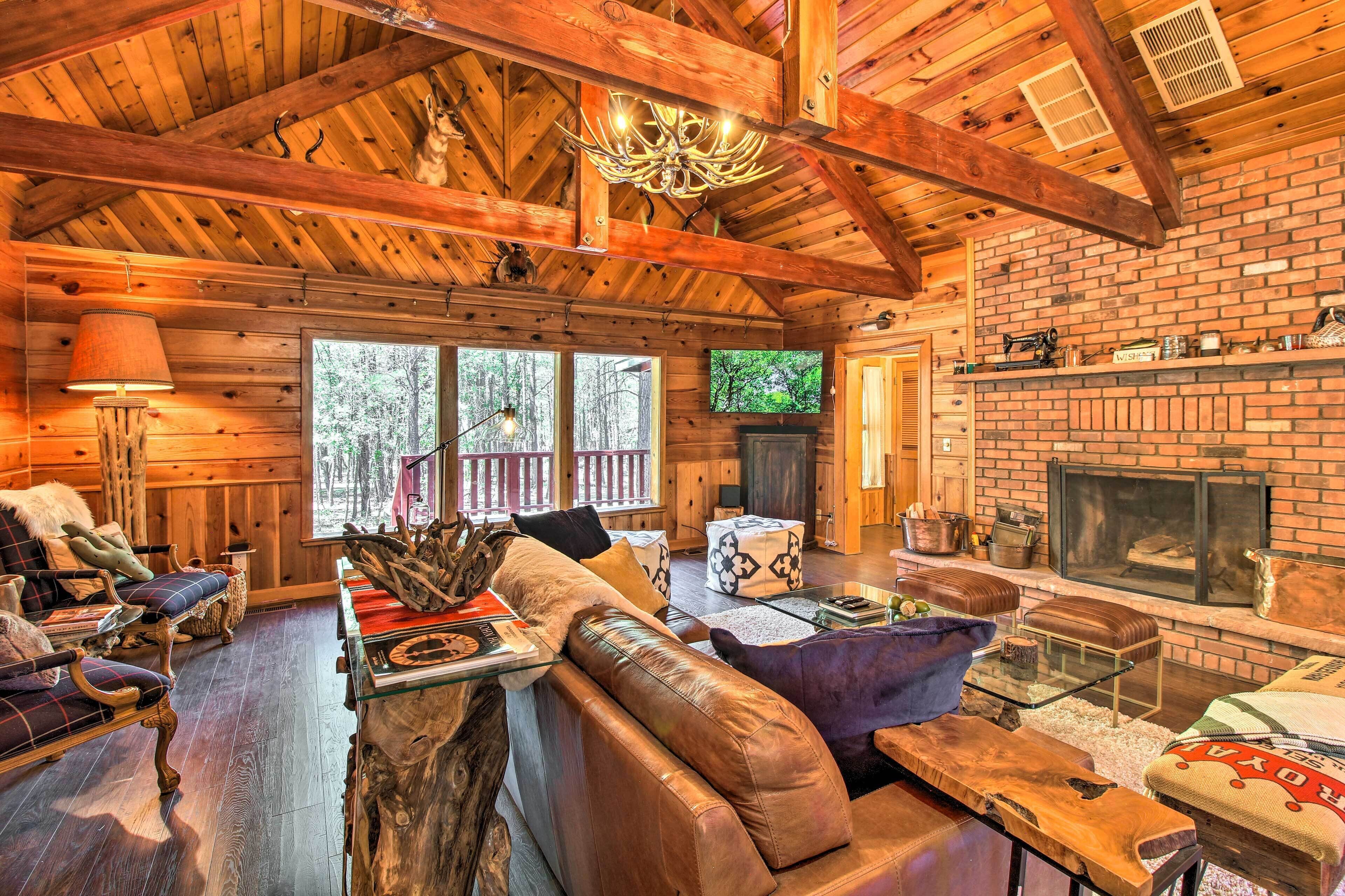 Rustic Lakeside Cabin w/ Deck < 1 Mi to Lake!