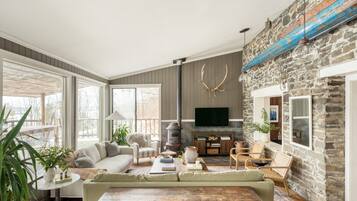 55-inch TV with digital channels, streaming services