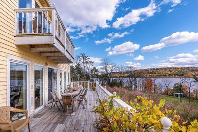 Historic & Secluded Estate on the Hudson River w/ Pool Sleeps 24 River House by Avantstay