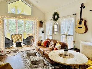 TV connectée, cheminée