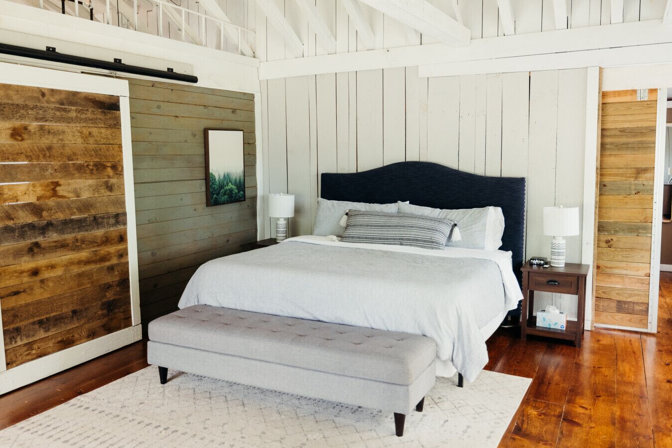 1 bedroom, desk, iron/ironing board, travel crib