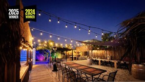 Outdoor dining - Historic Church Retreat with Private Deck, 6BR, 20 Beds (San Diego)