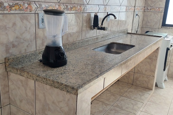 Apartment | Private kitchen | Fridge, microwave, blender, cookware/dishes/utensils
