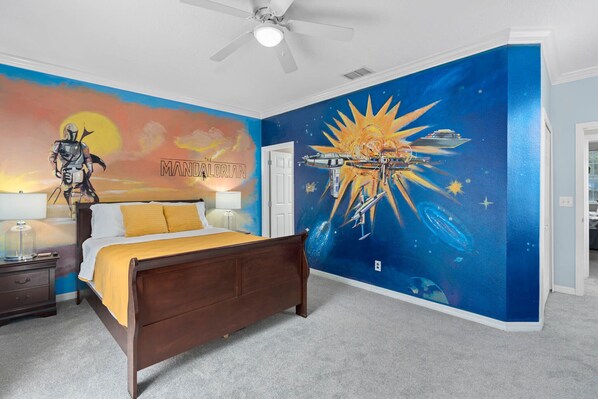 3 bedrooms, desk, iron/ironing board, free WiFi