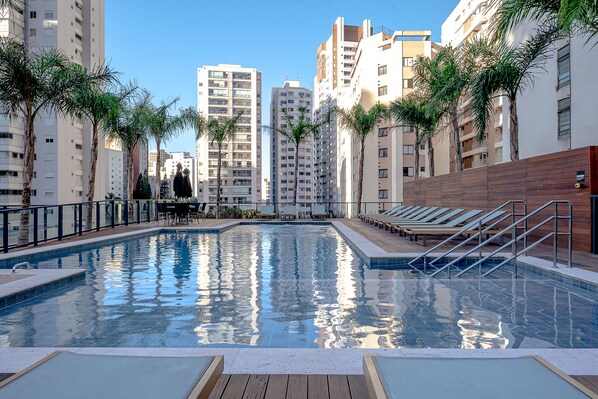 Indoor pool, outdoor pool
