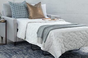 1 غرفة نوم ومكواة/لوح كي وواي فاي مجانًا وملاءات أسرّة