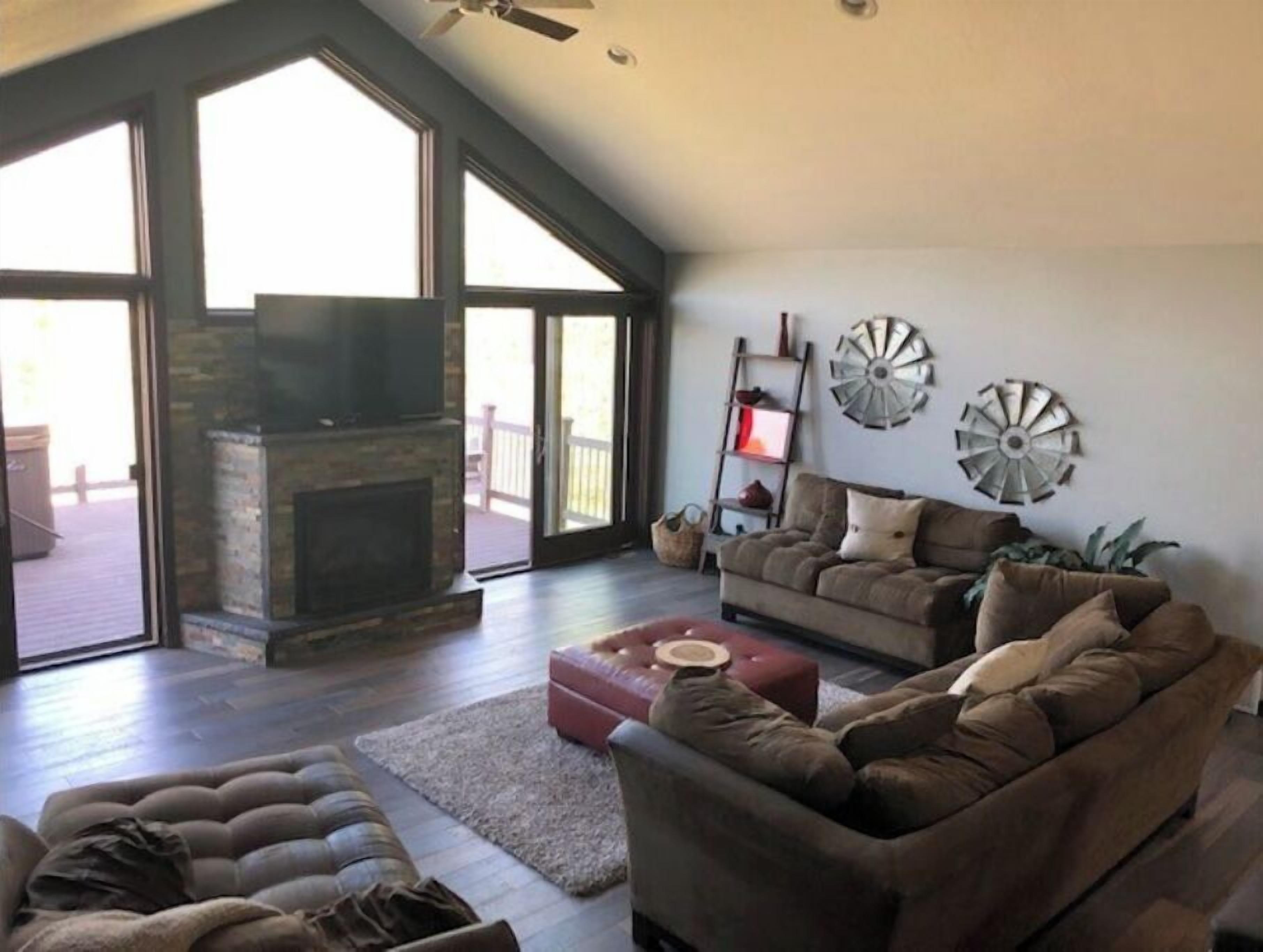 TV connectée, cheminée