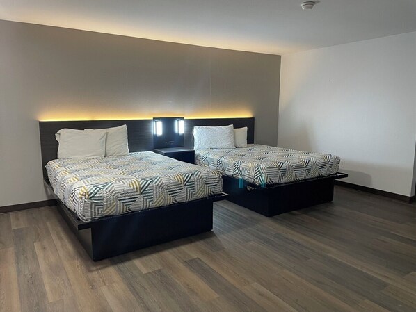 Blackout curtains, free WiFi, bed sheets