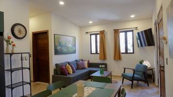 Departamento | Área de sala de estar | Smart TV de 40 pulgadas con canales digitales y televisión