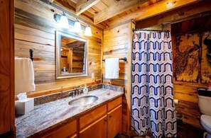 Shower, hair dryer, bathrobes, towels