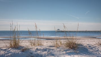 Vlak bij het strand