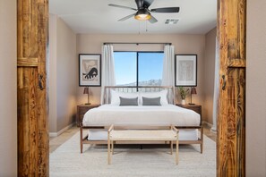 3 bedrooms, free cots/infant beds, bed sheets