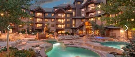 Indoor pool, outdoor pool