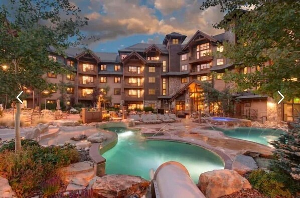 Indoor pool, outdoor pool